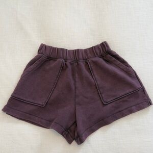 Aerie High Waist Shorts in Deep Plum